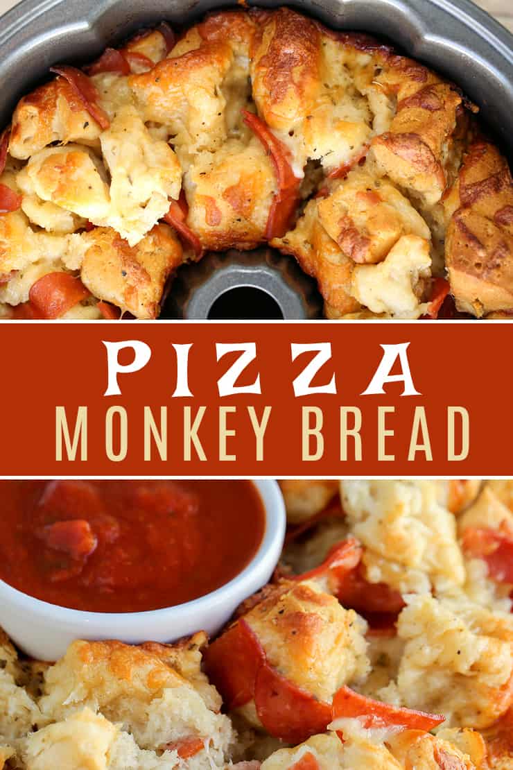 This easy Pizza Monkey Bread is stuffed with pepperoni, mozzarella cheese, and garlic all in a Bundt pan. If you love pizza, you'll love this pull-apart pizza made with refrigerated crescent rolls.
