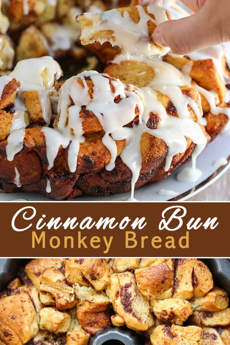 Cinnamon Bun Monkey Bread is a mountain of miniature cinnamon buns. Pull-apart pieces of dessert bundles that is so very simple to make.