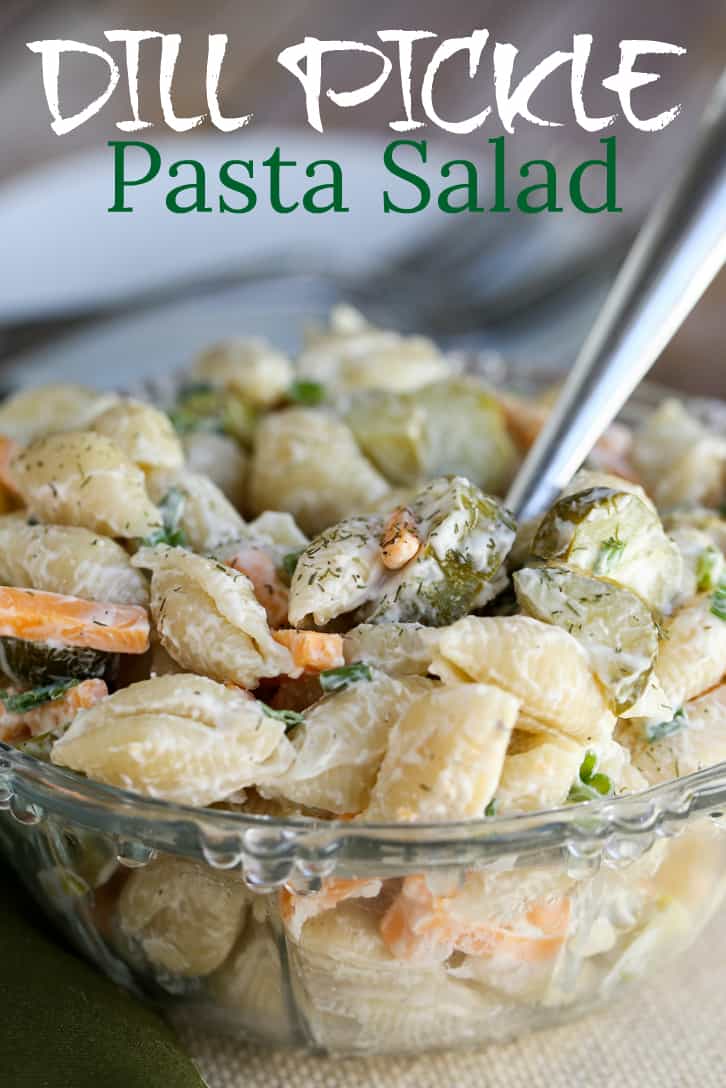 Calling all dill pickle lovers, this salad recipe is for you! This creamy Dill Pickle Pasta Salad has the tangy flavour of crunchy pickles, fresh dill, cheese, mayo and sour cream. It's the perfect Dill Pickle Pasta Salad is the perfect side for any BBQ or summer meal. 