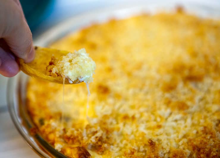 A favourite appetizer is now in dip form with this Jalapeño Popper Dip recipe. Warm, cheesy with just the right kick, it's easy and mess-free.