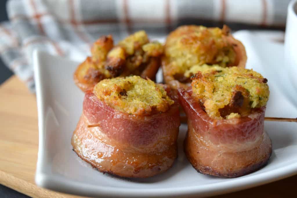 bacon wrapped stuffing appetizer
