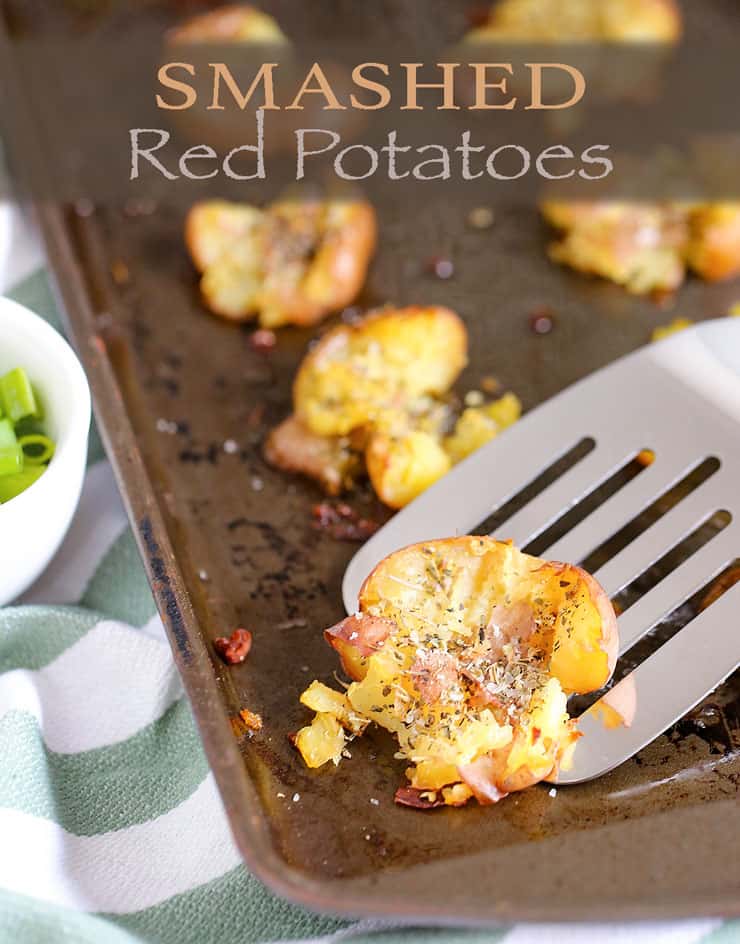 Smashed Red potatoes