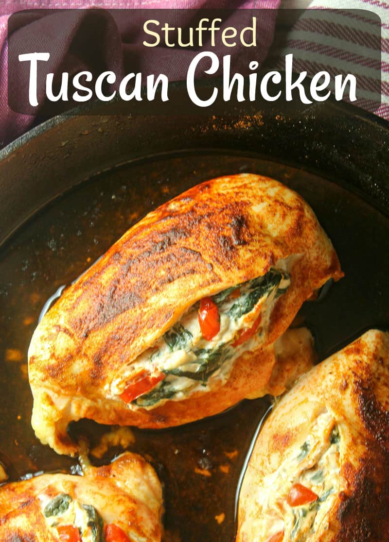 tuscan chicken in a pan