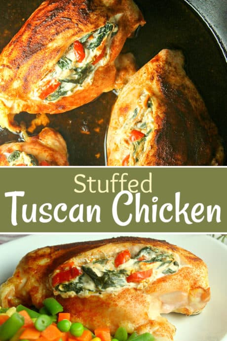 stuffed tuscan chicken