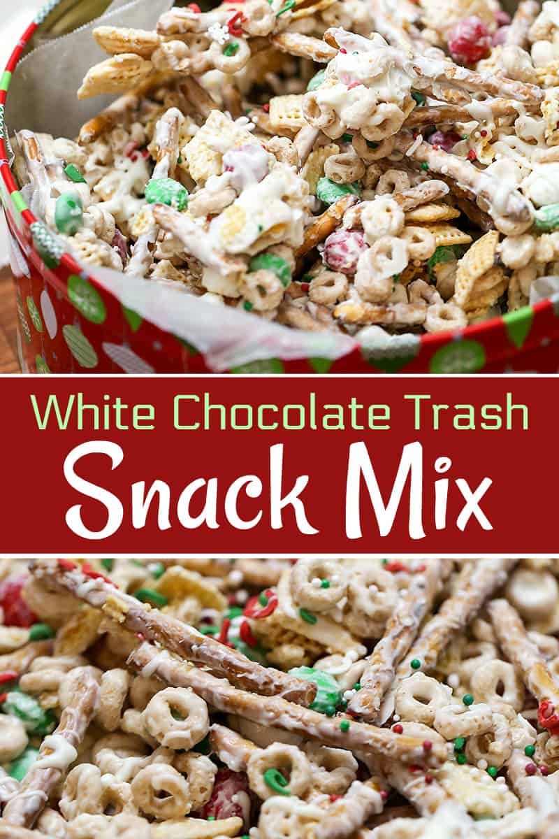 chocolate trash christmas snack mix