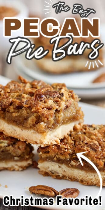 pecan pie bars with text