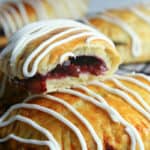 A close up of food, with Pie and Raspberry