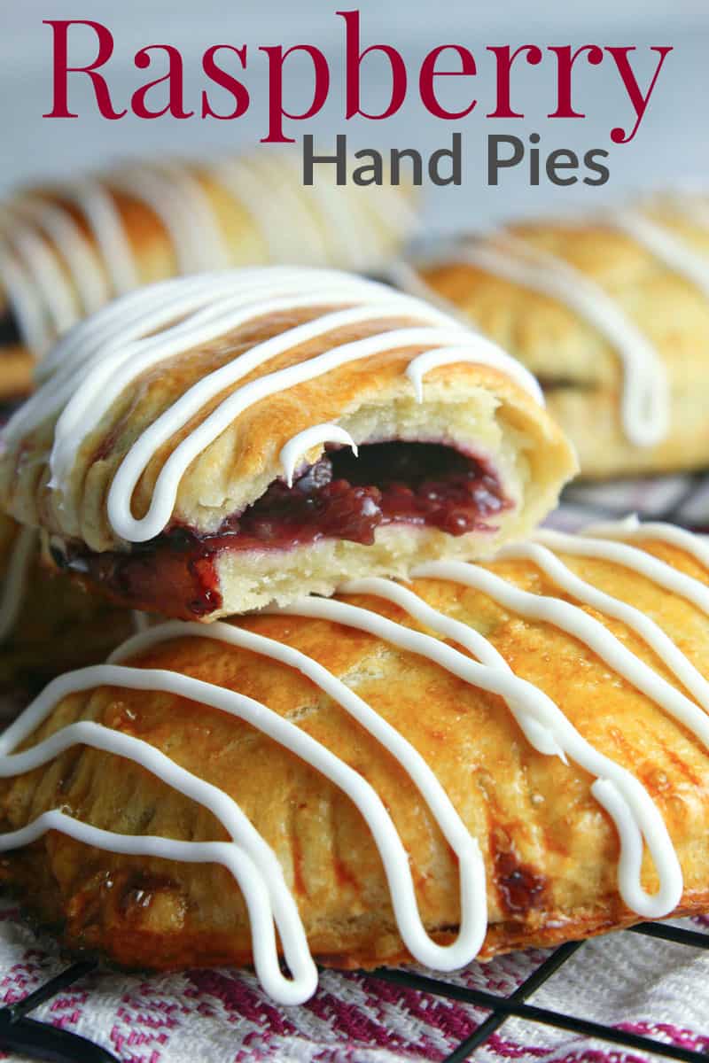 A close up of food, with Raspberry hand pies
