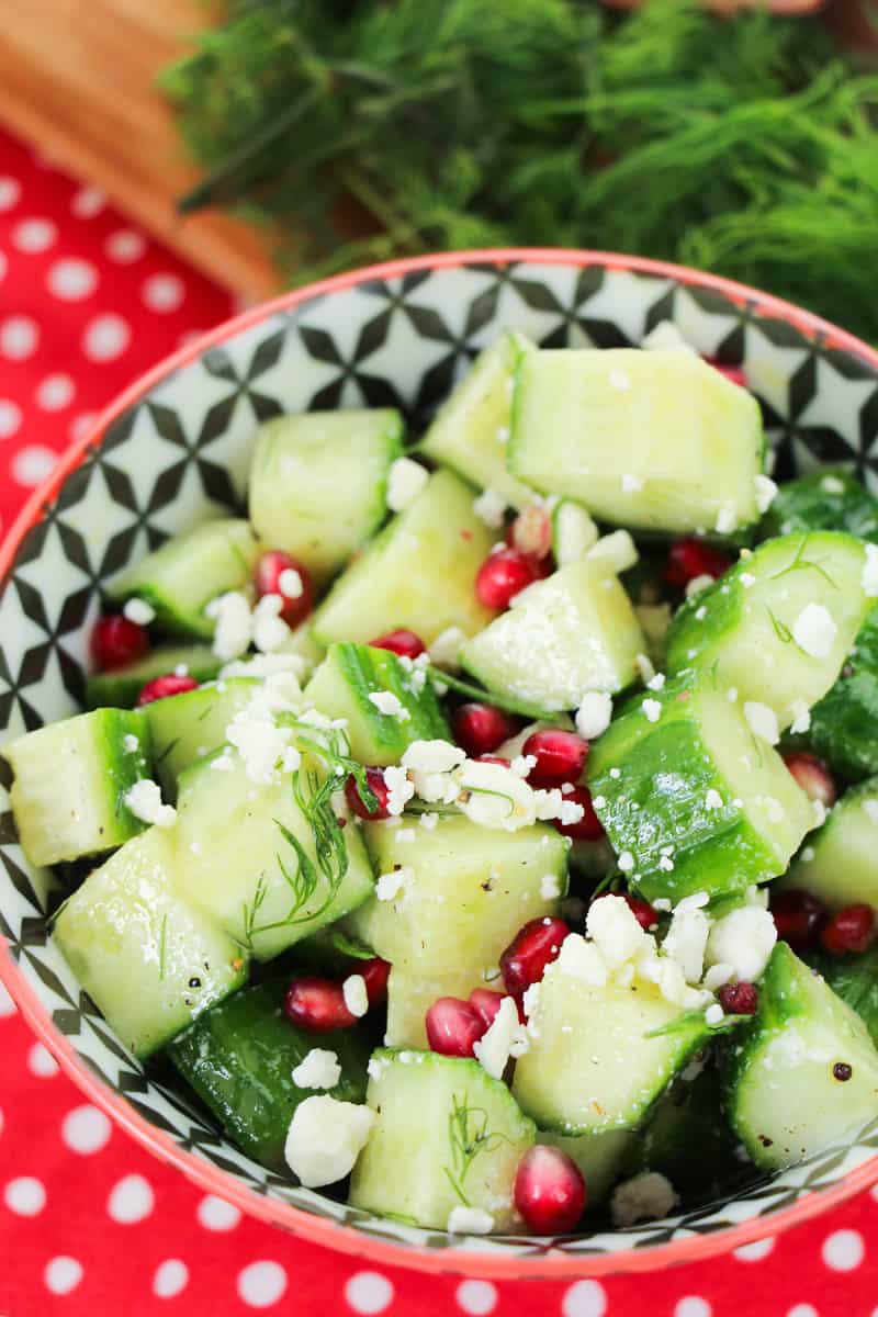 Cucumber Pomegranate Salad