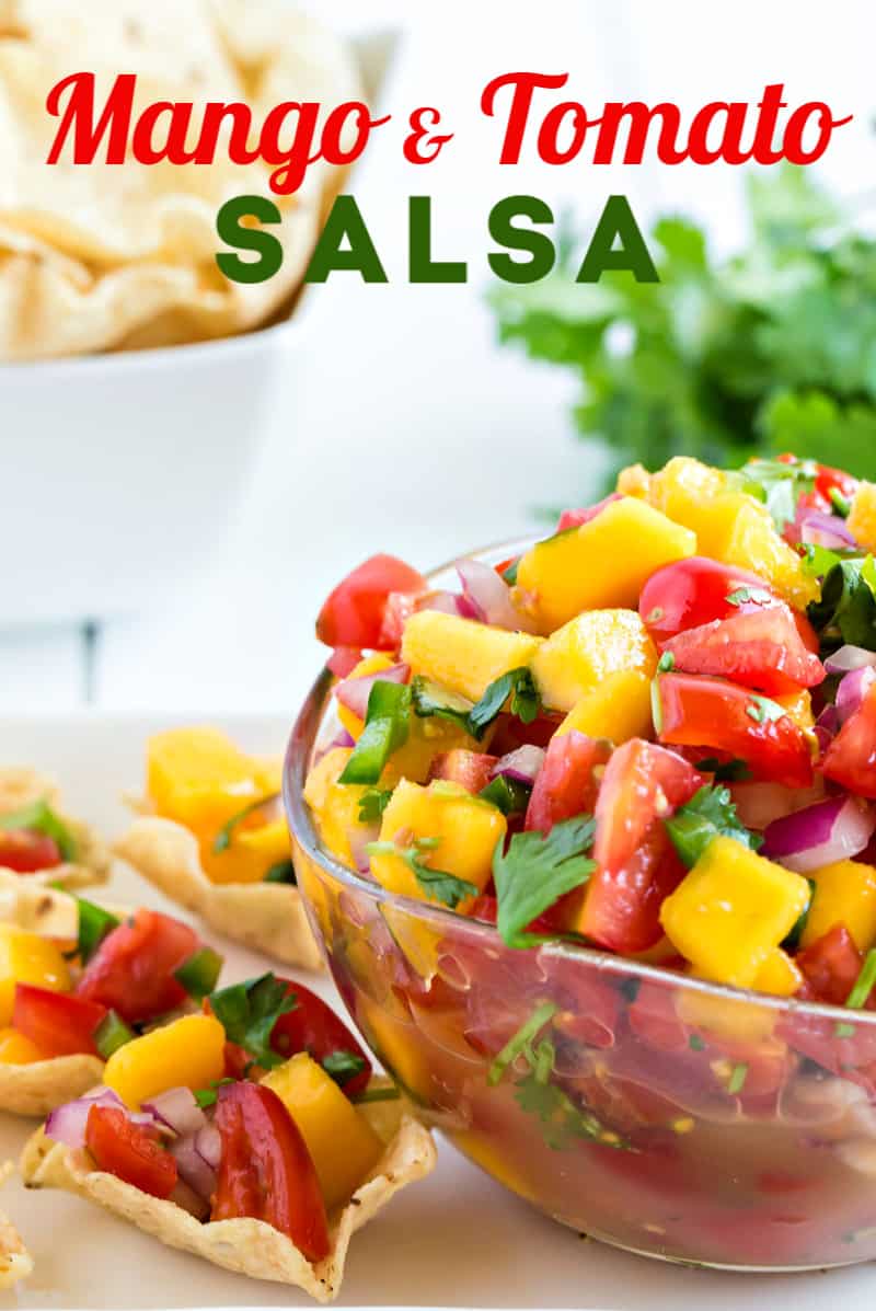A bowl of salsa