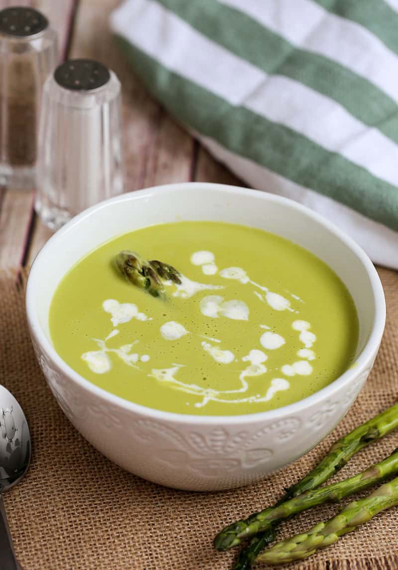 Creamy Roasted Asparagus Soup