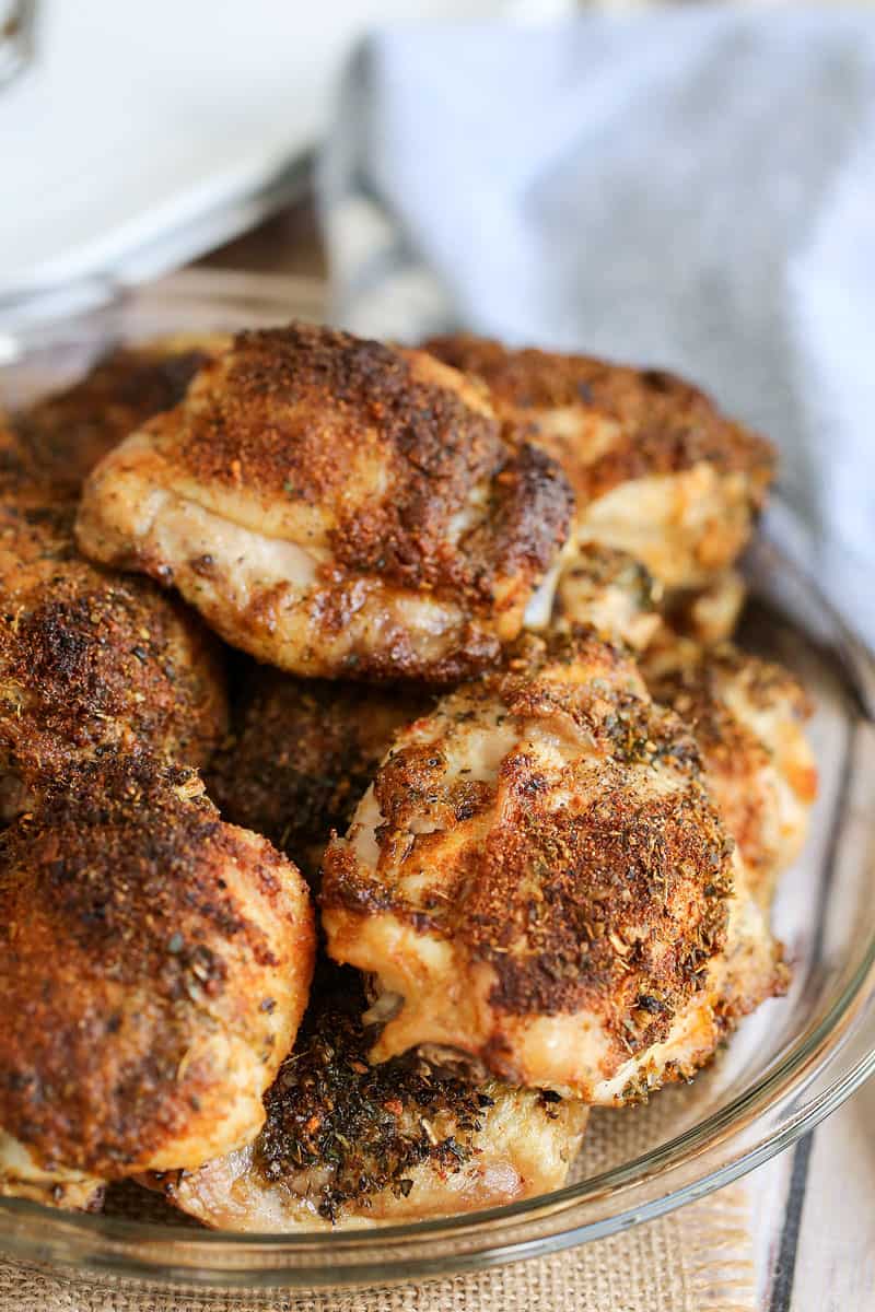 Crispy Baked Chicken Thighs