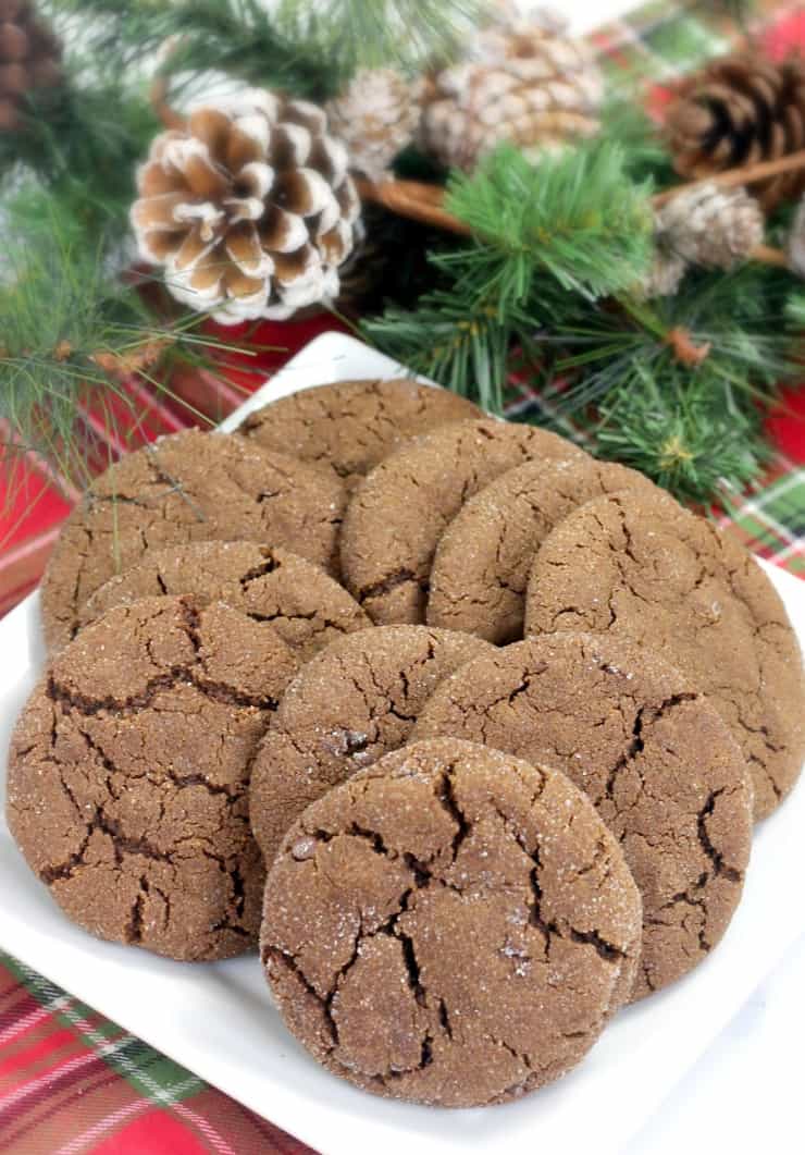 Cookies on a plate with gingerbread Chocolate