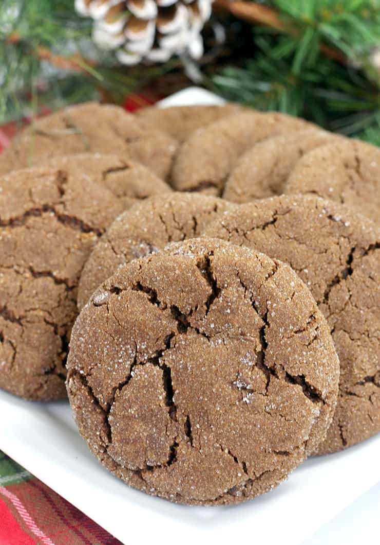 pile of chocolate gingerbread cookies