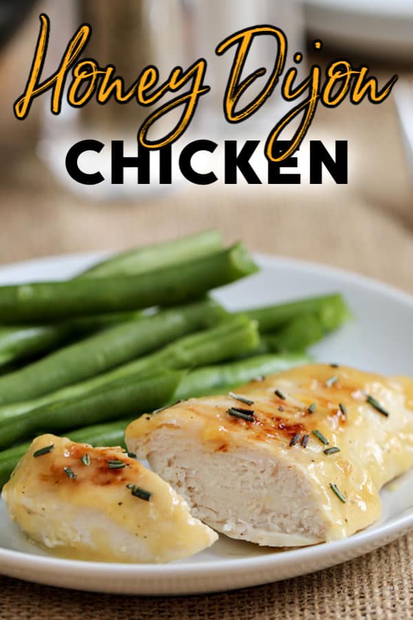 chicken dinner on a plate with green beans
