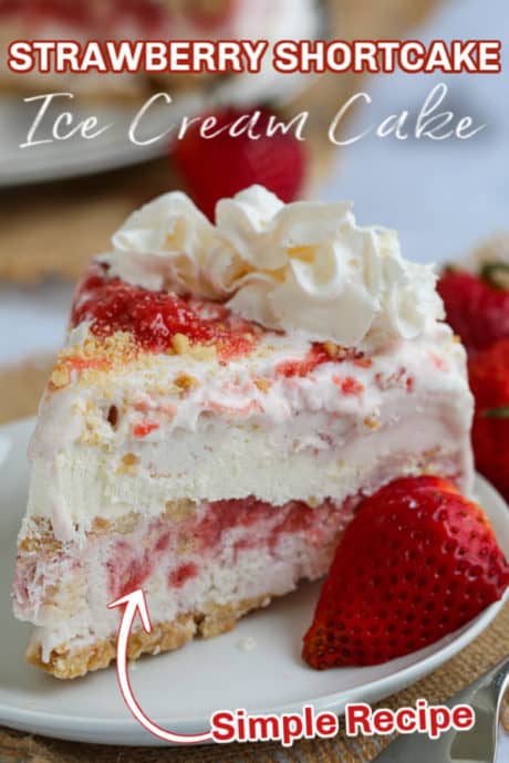 ice cream cake with text