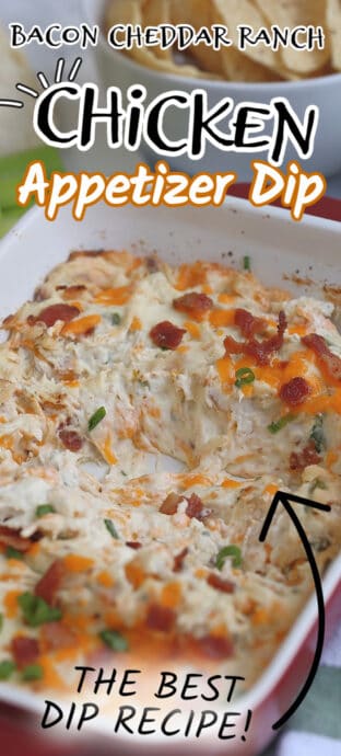 appetizer chicken dip with text