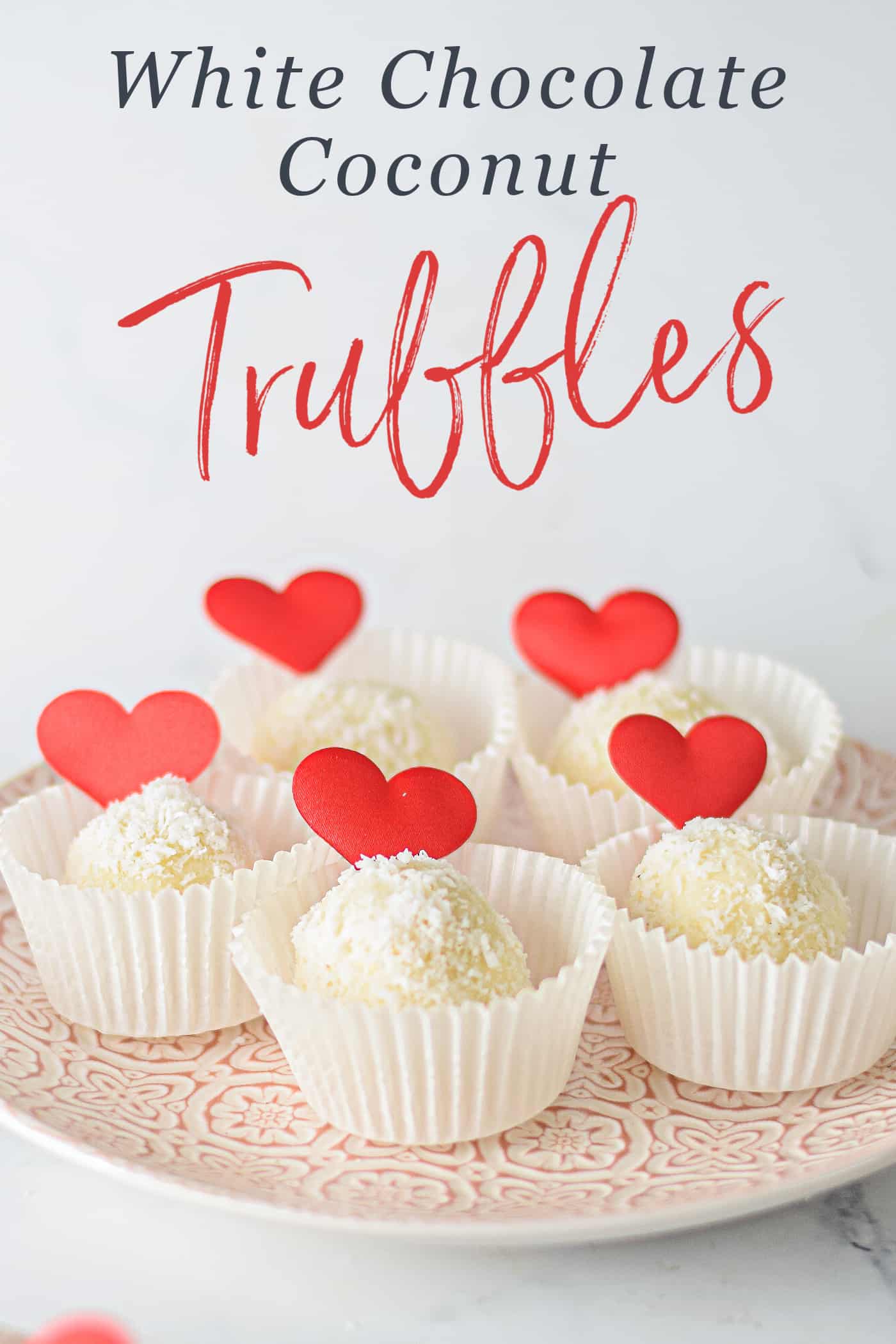 truffles in individual cupcake liners with text