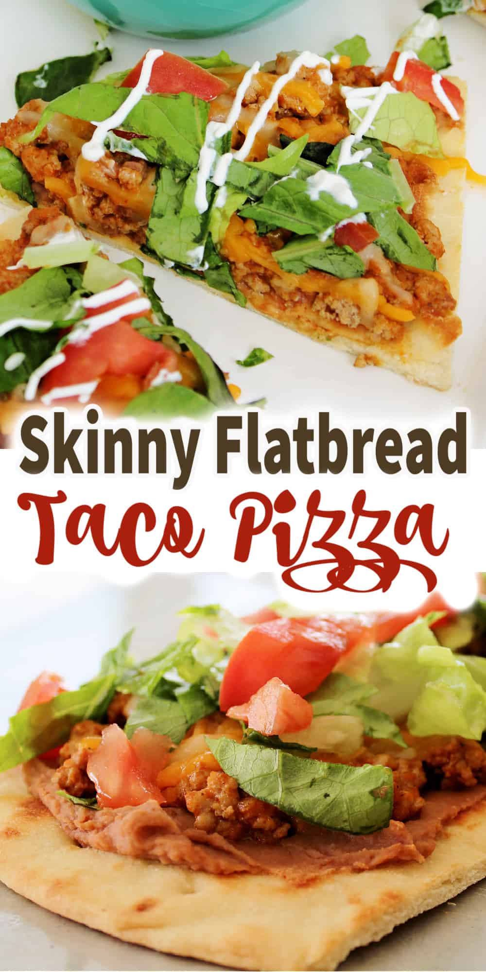 flatbread pizza recipe with text