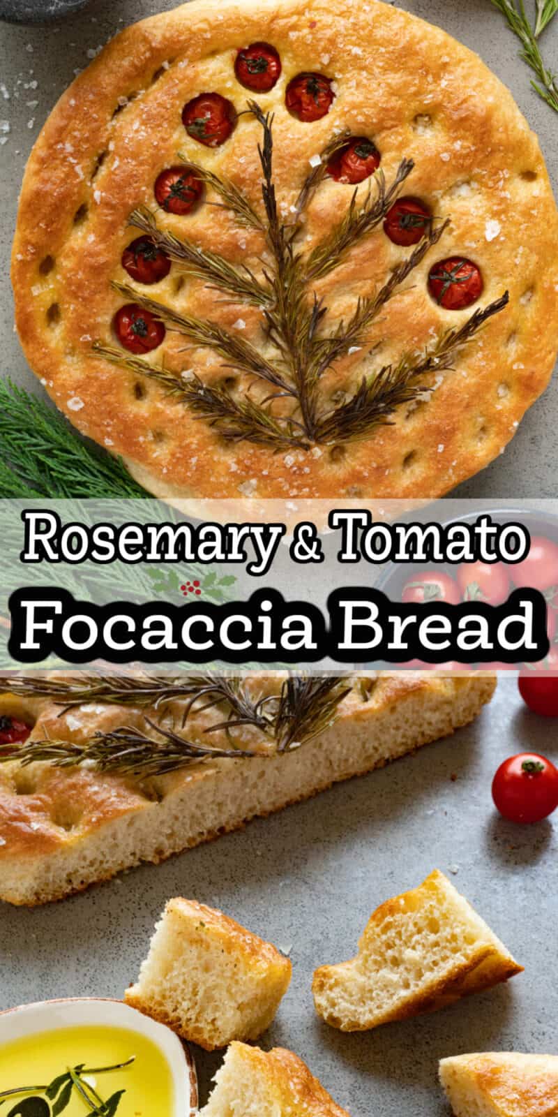images of focaccia bread with text