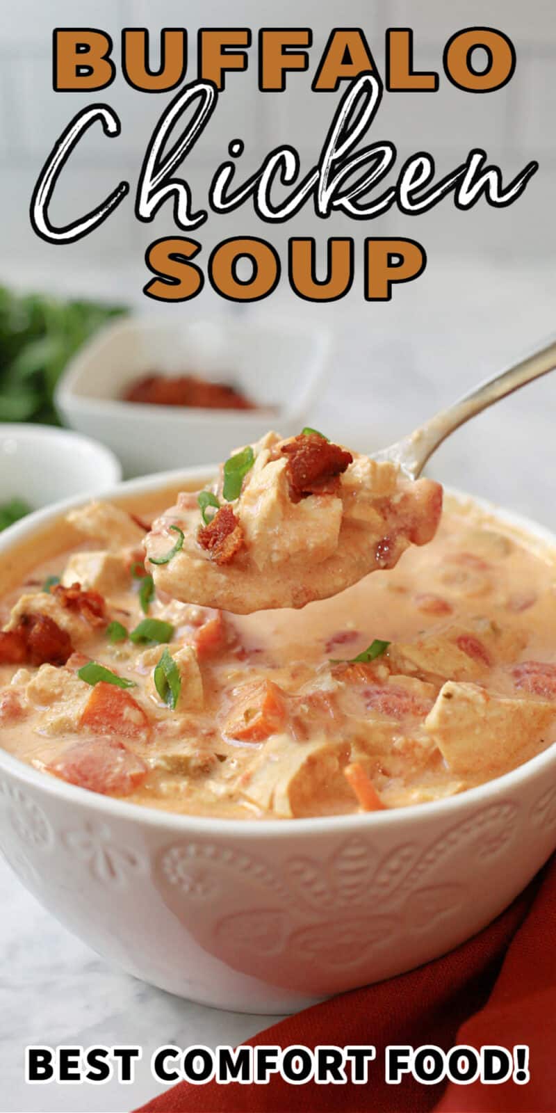 buffalo chicken soup with text