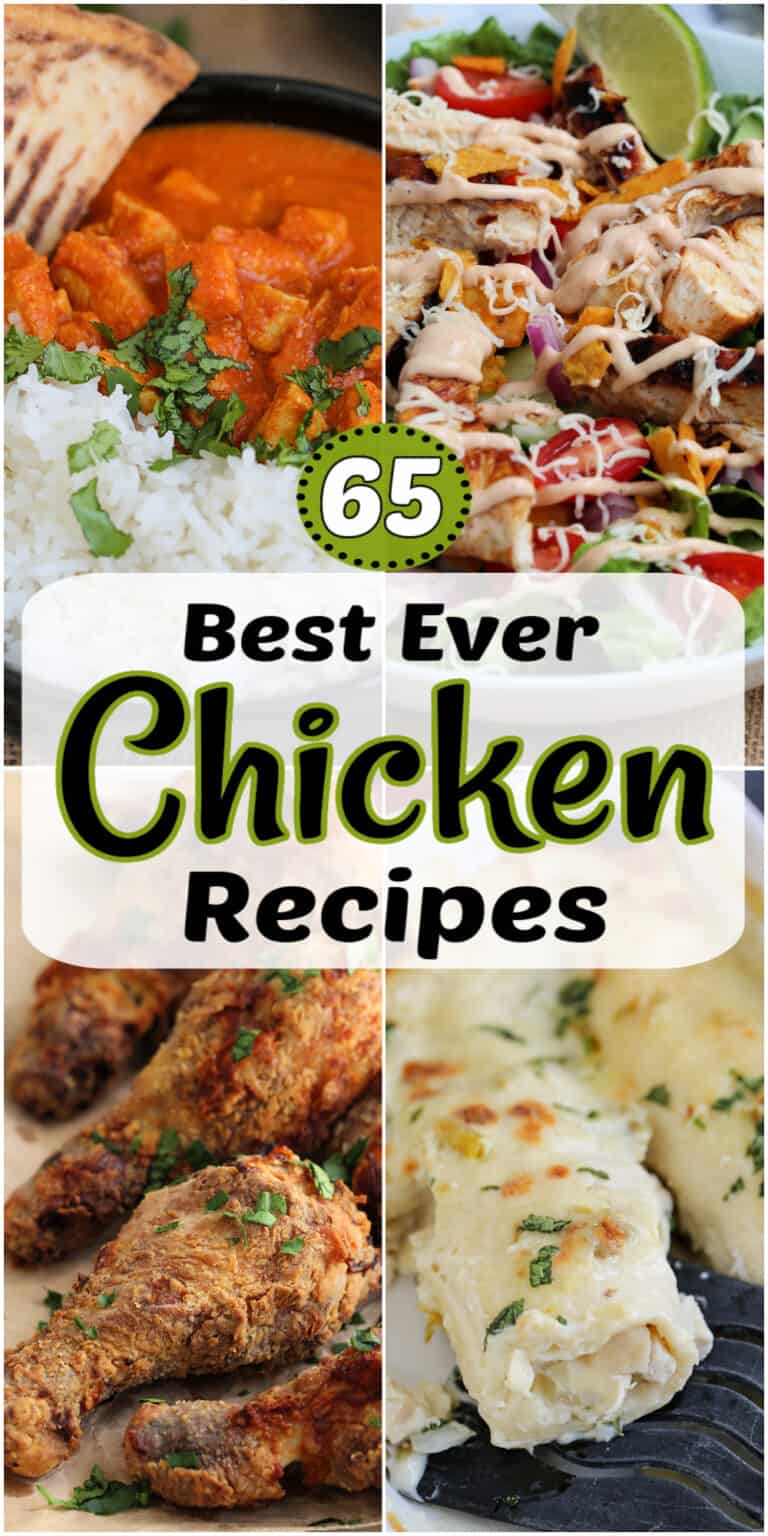 a collage of chicken recipes with text