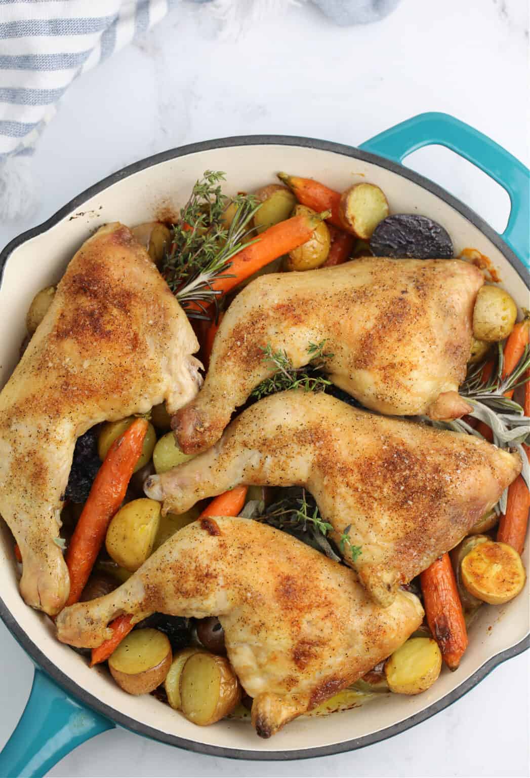 The Best Baked Chicken Leg Quarters My Organized Chaos