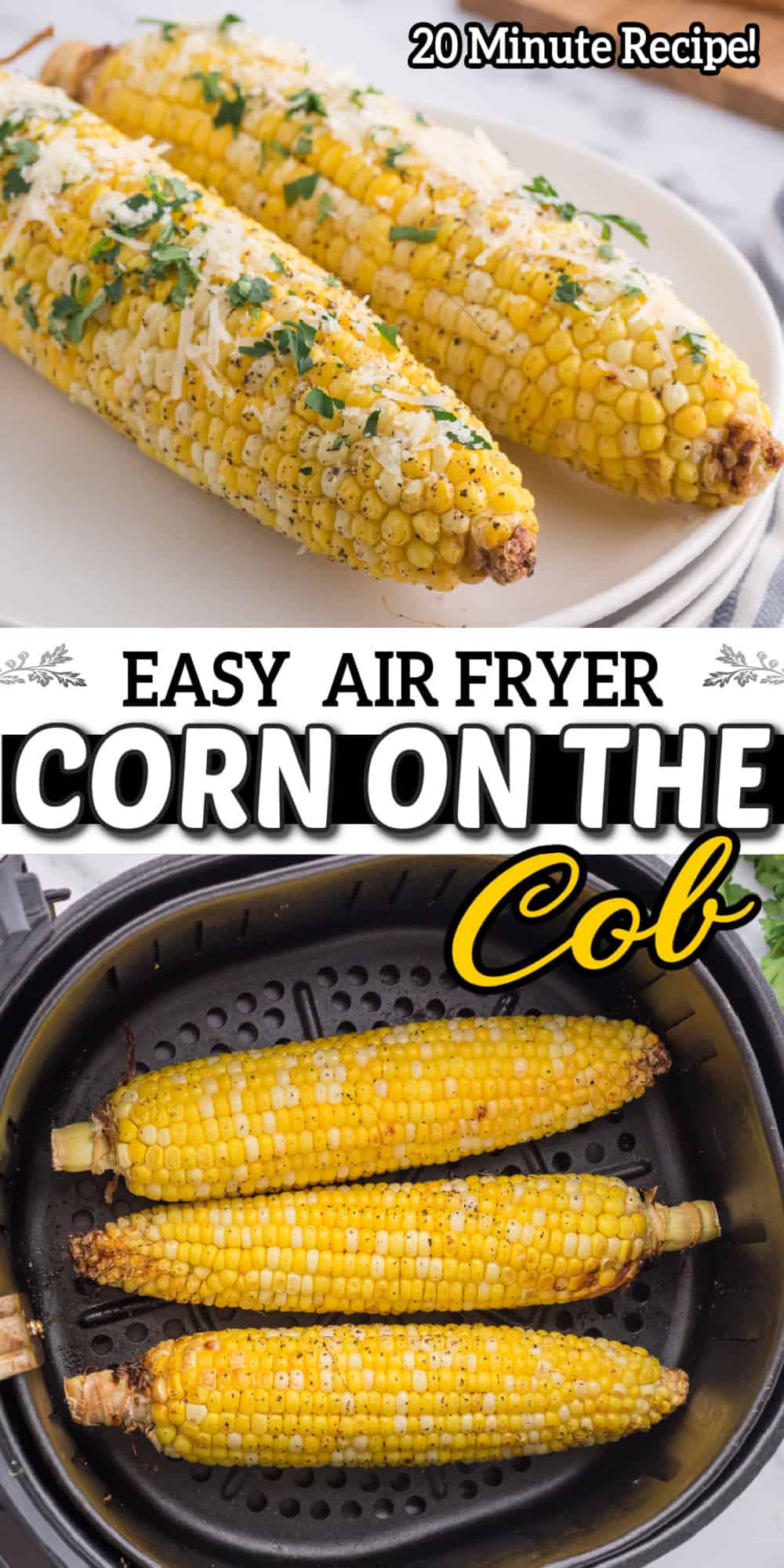 corn on the cob with text
