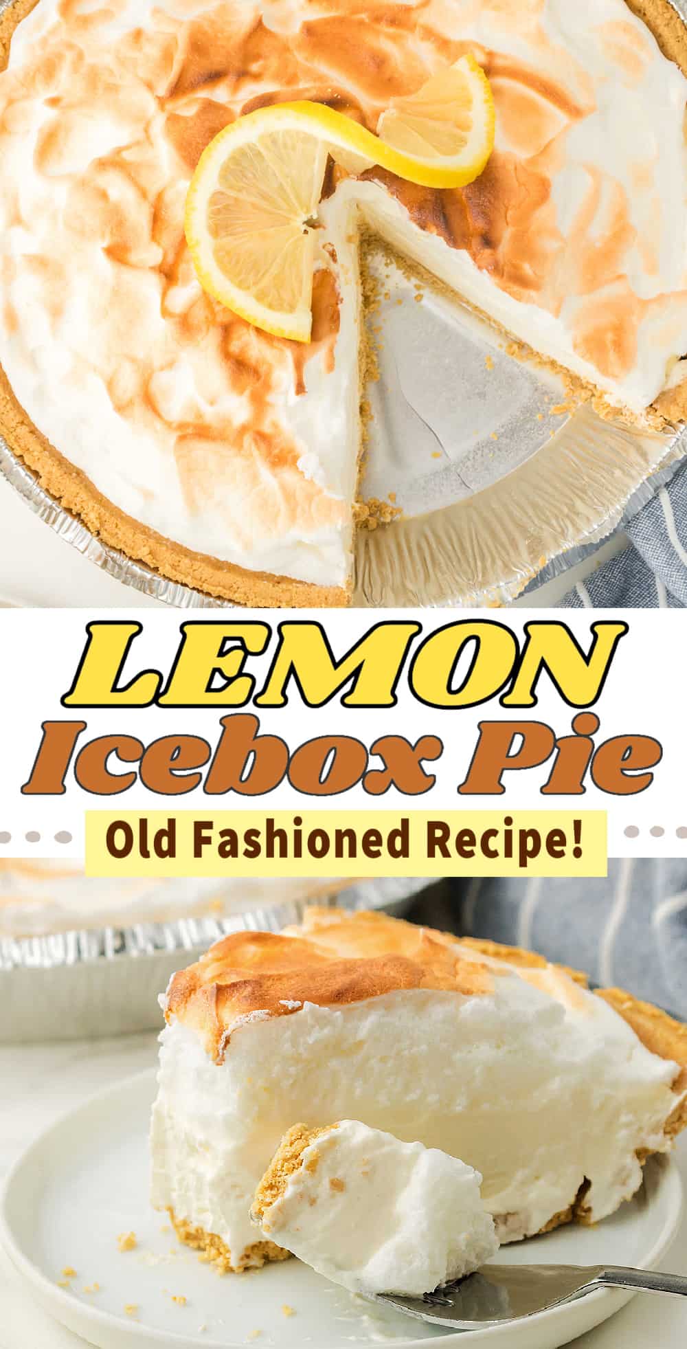 A piece of pie on a paper plate, with Lemon and Cream