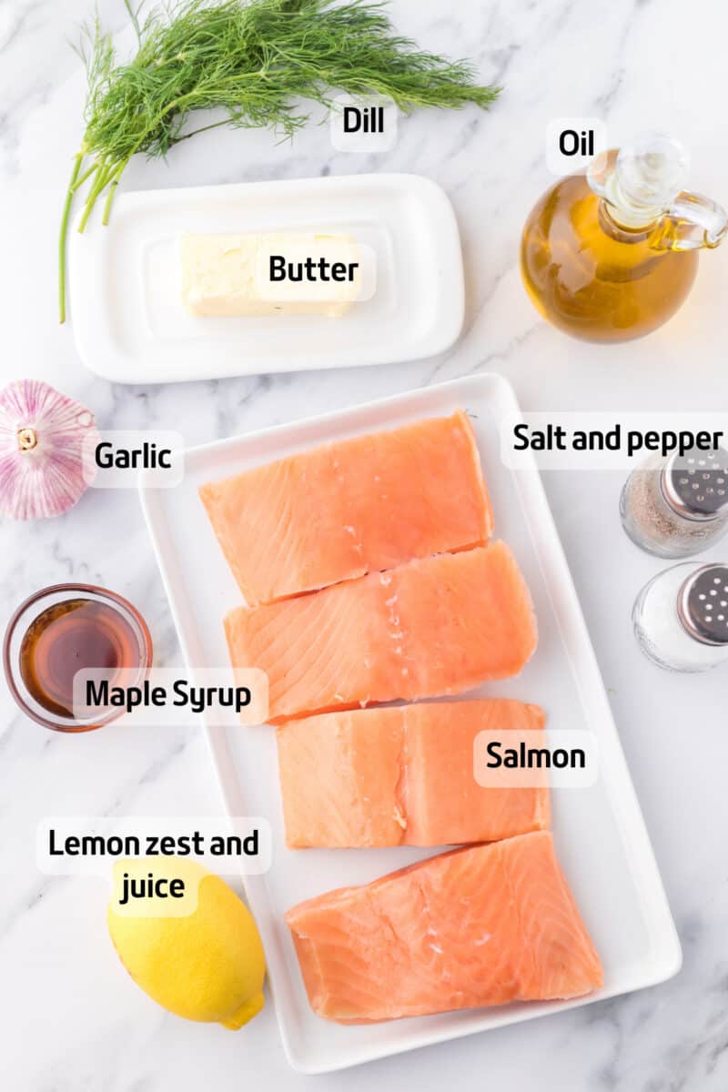ingredients to make lemon salmon