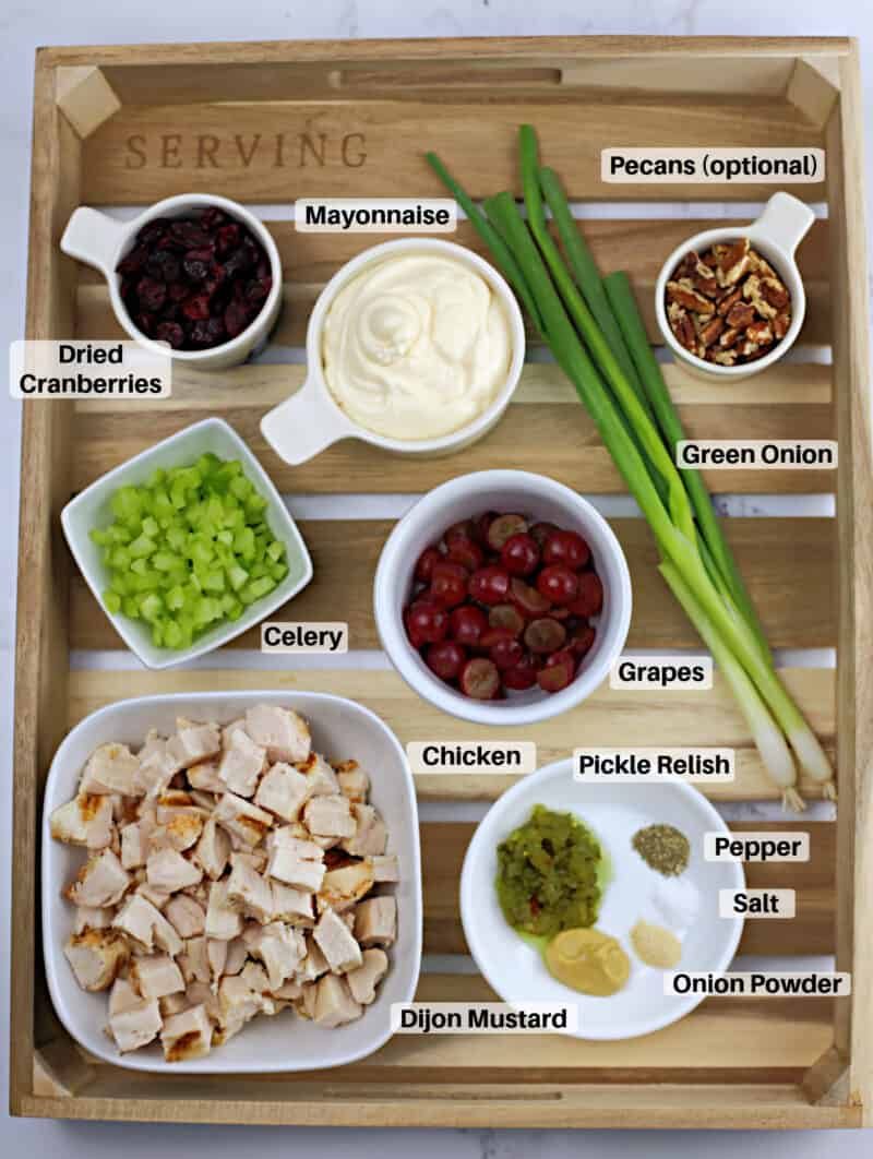 ingredients to make southerns chicken salad