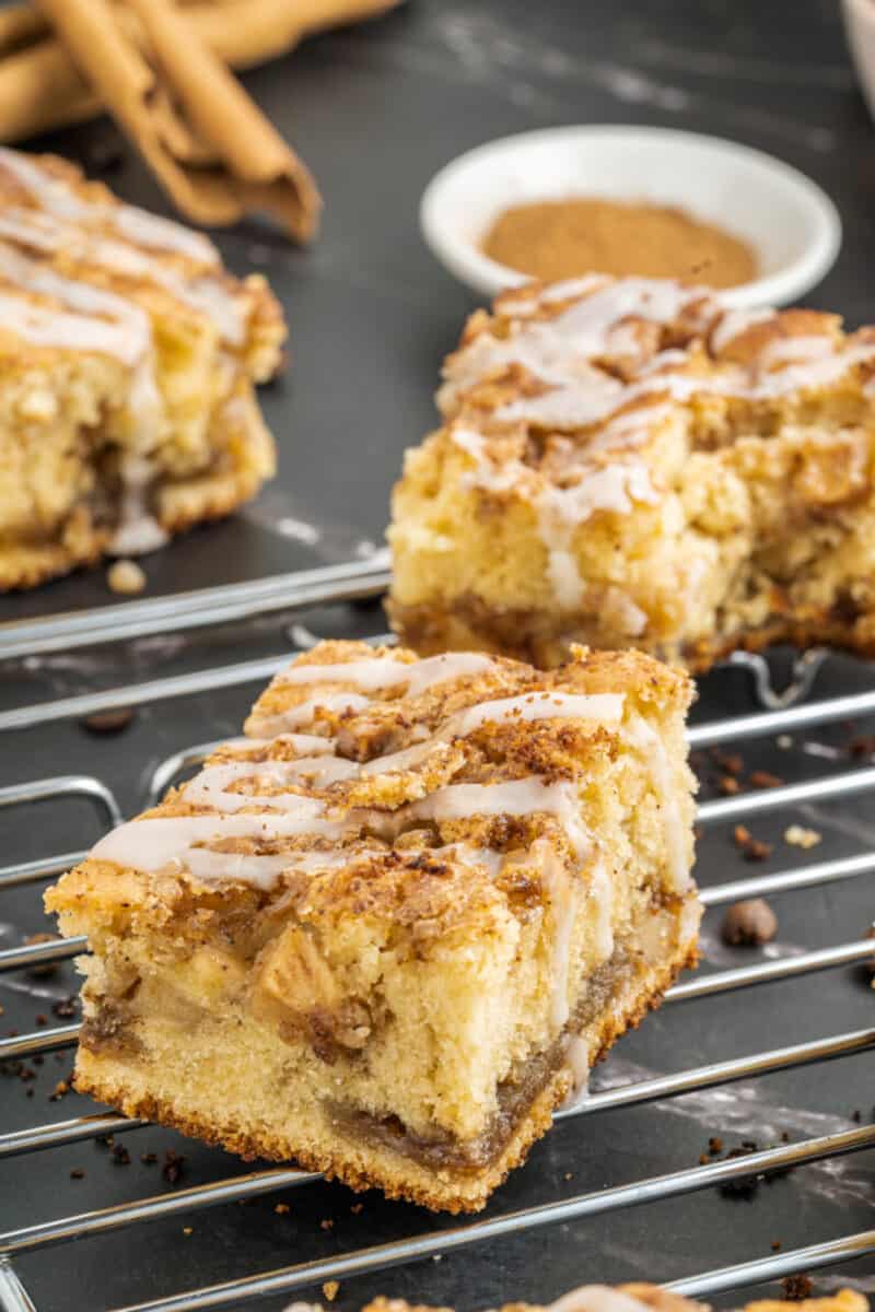 food on a table, with Apple Coffee Cake