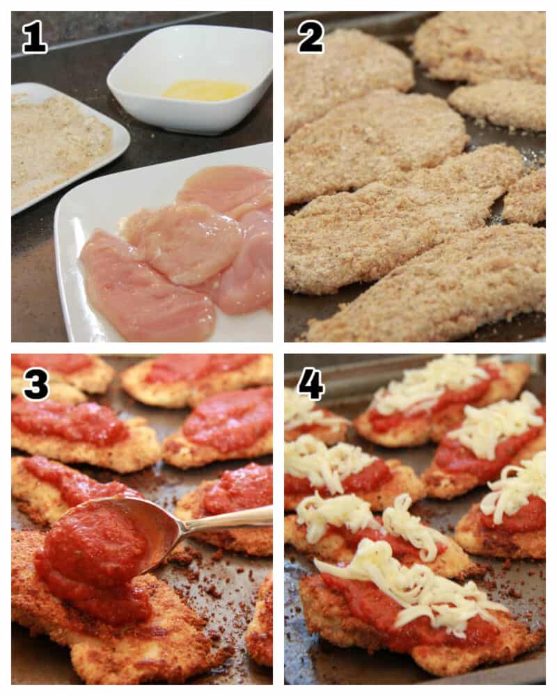 steps to make Baked Chicken Marinara