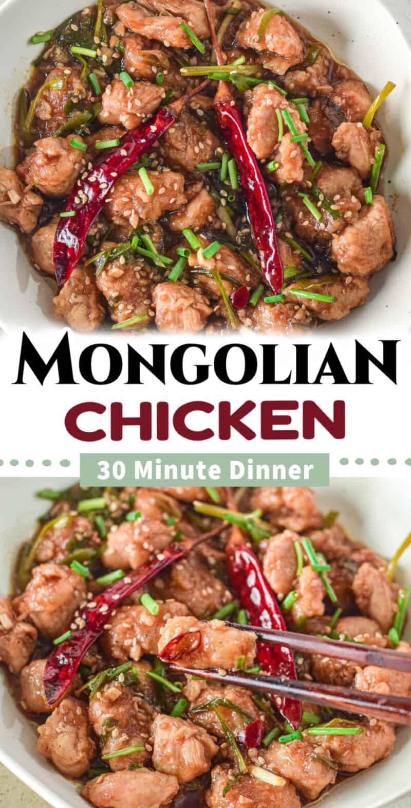 food in a bowl, with Mongolian chicken