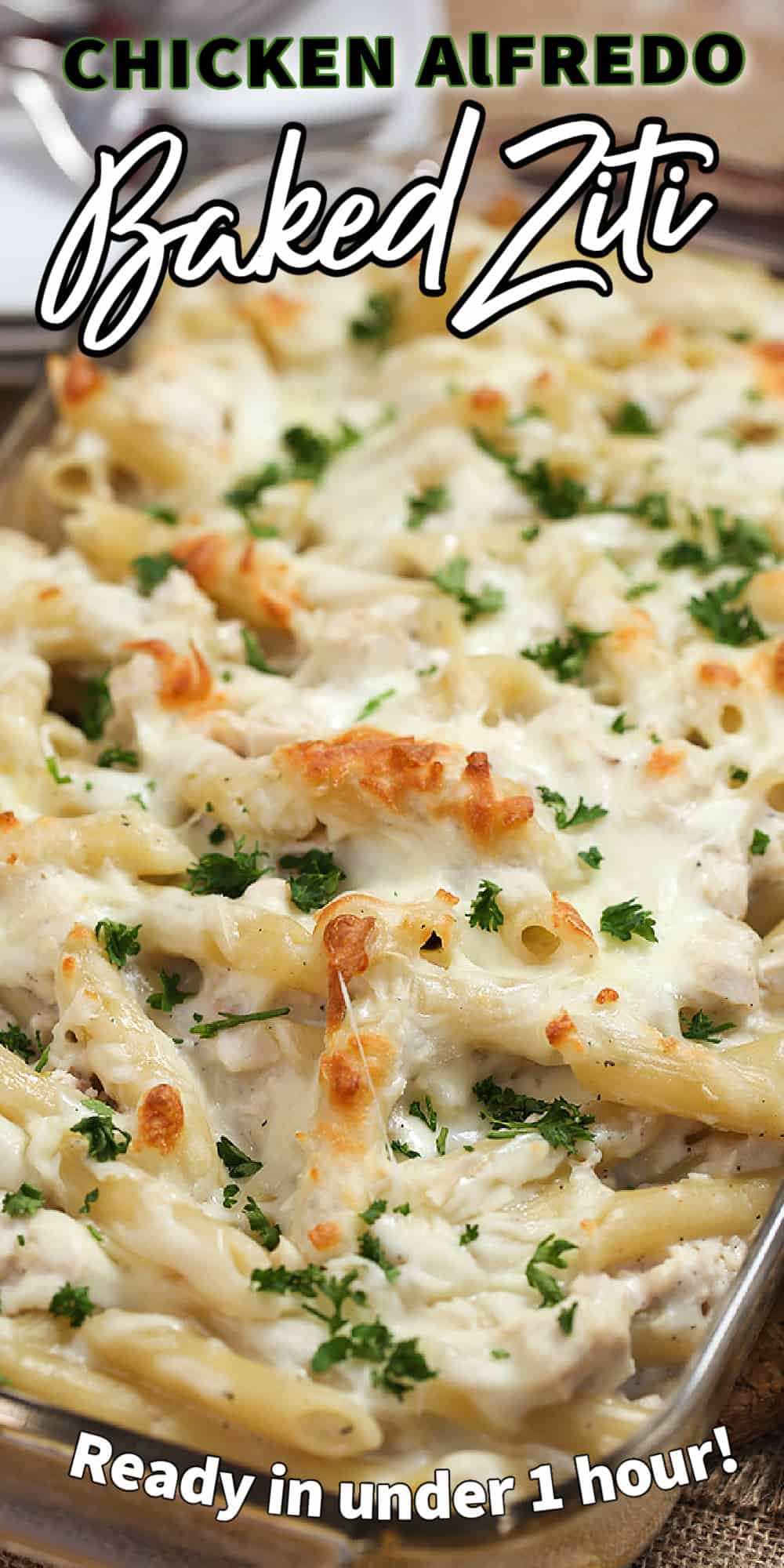 Chicken Alfredo Baked Ziti