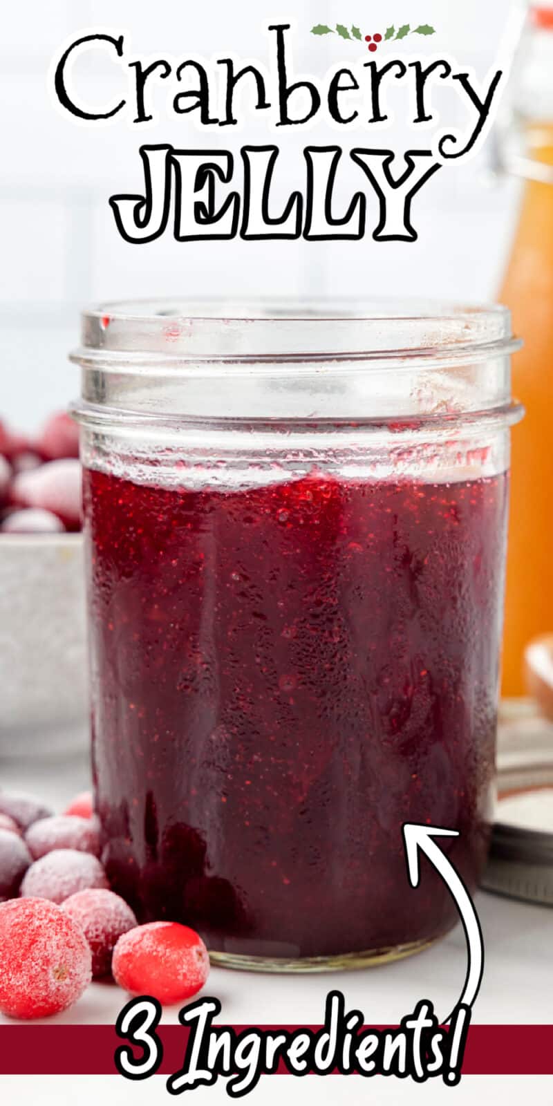 jar of food, with Cranberry Jelly