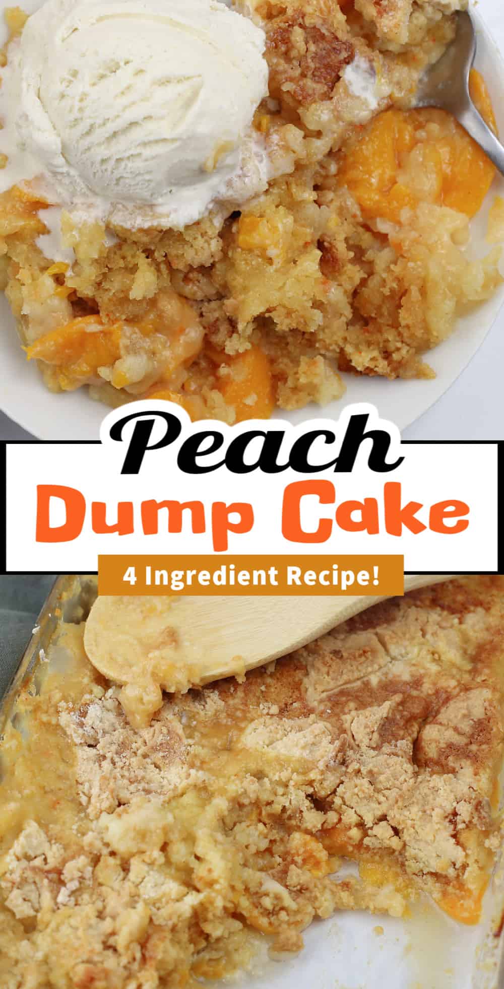 Easy Peach Dump Cake - My Organized Chaos