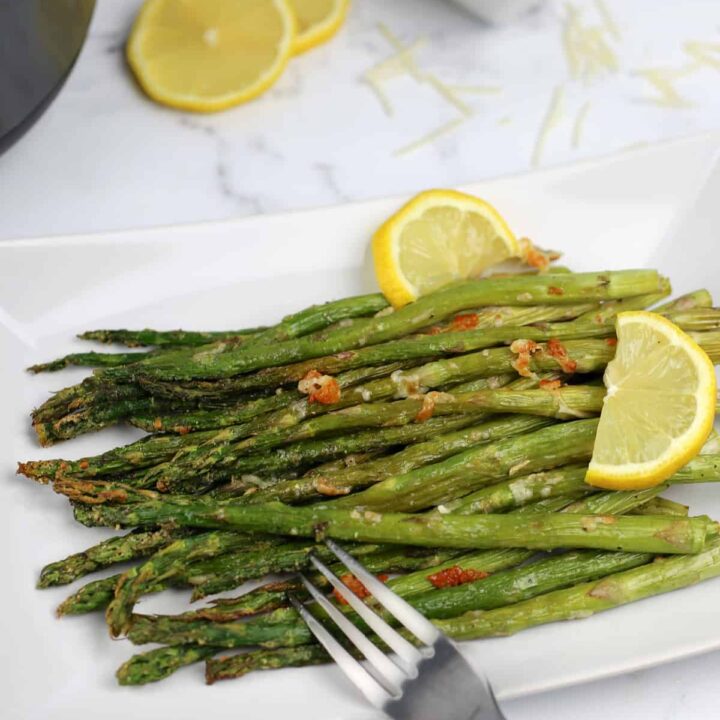 food, with Air Fryer Asparagus with Parmesan