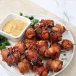 food, with Air Fryer Bacon Wrapped Chicken Bites