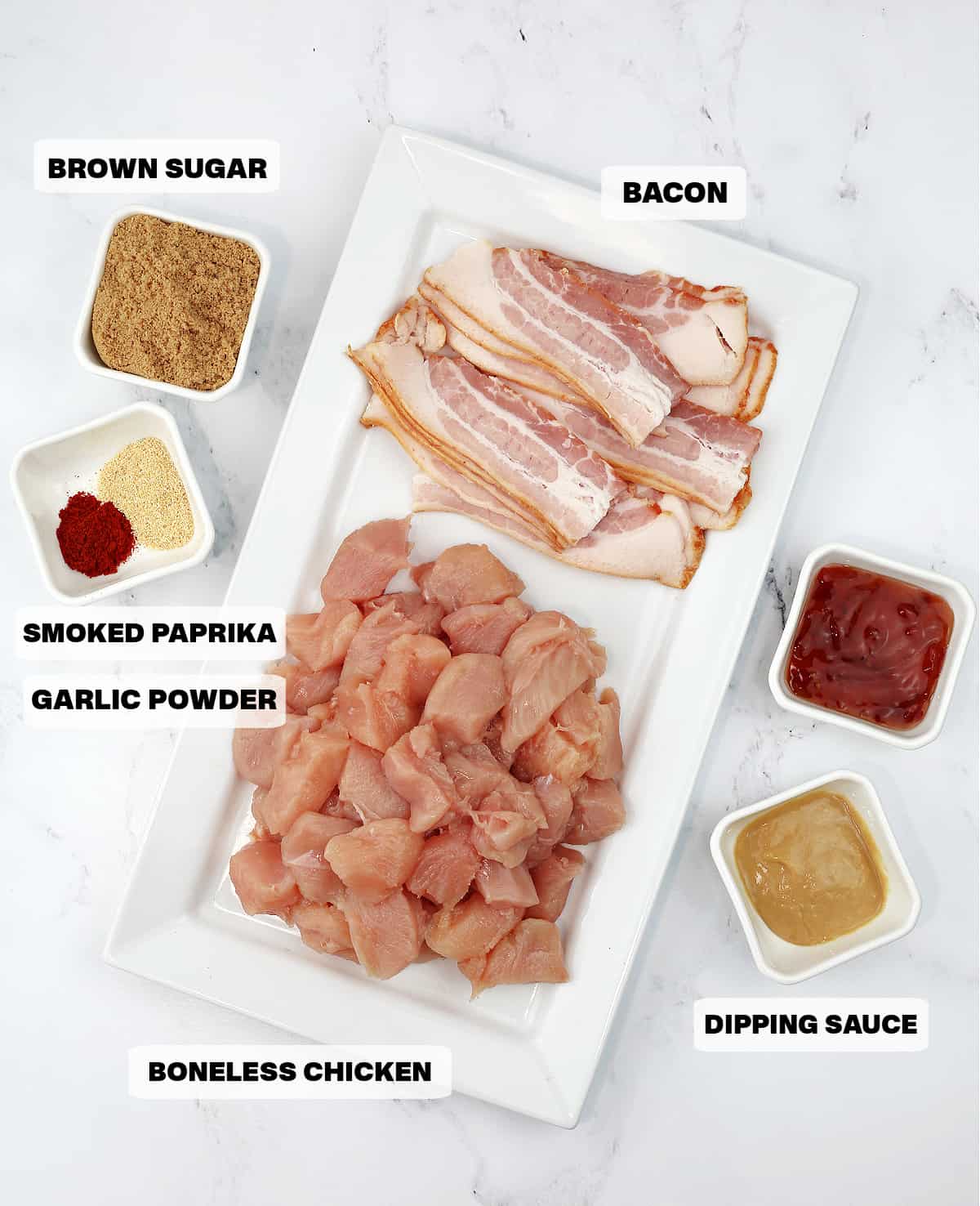 Air Fryer Bacon Wrapped Chicken Bites - My Organized Chaos