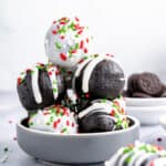 food, with Christmas Oreo Balls