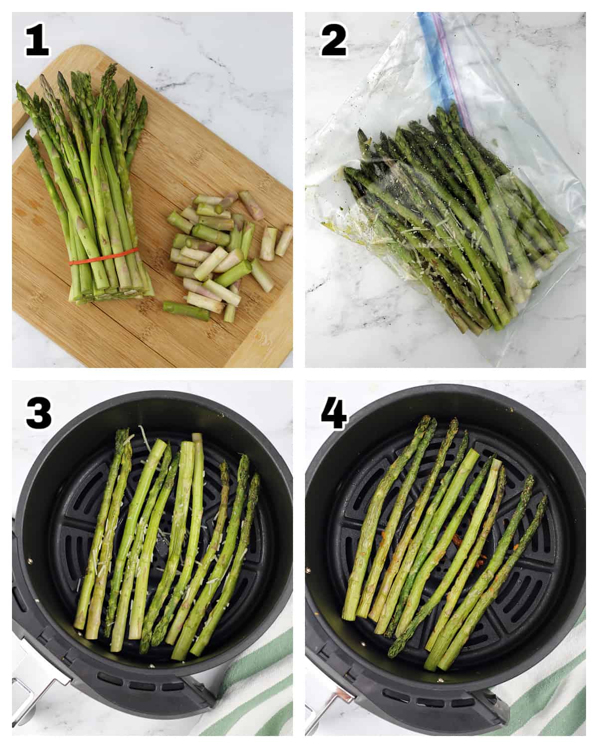 how to make Air Fryer Asparagus with Parmesan