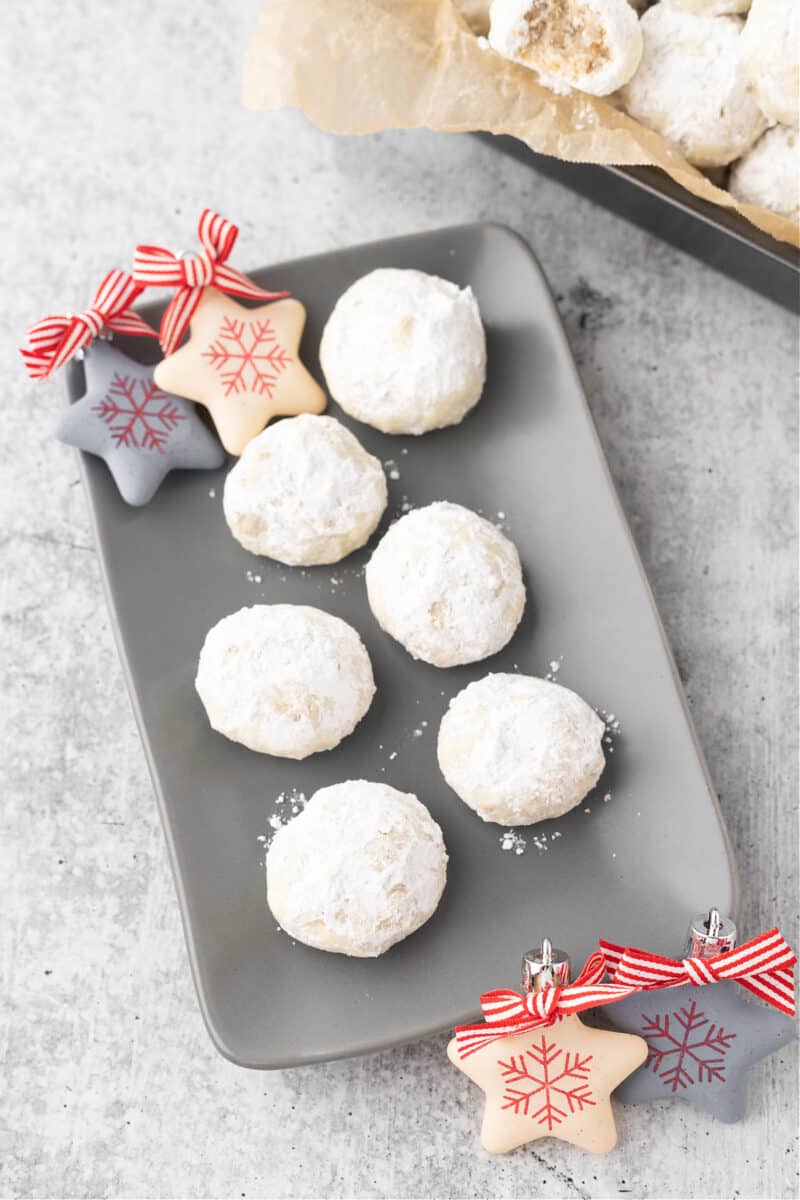 food, with Christmas Snowball Cookies