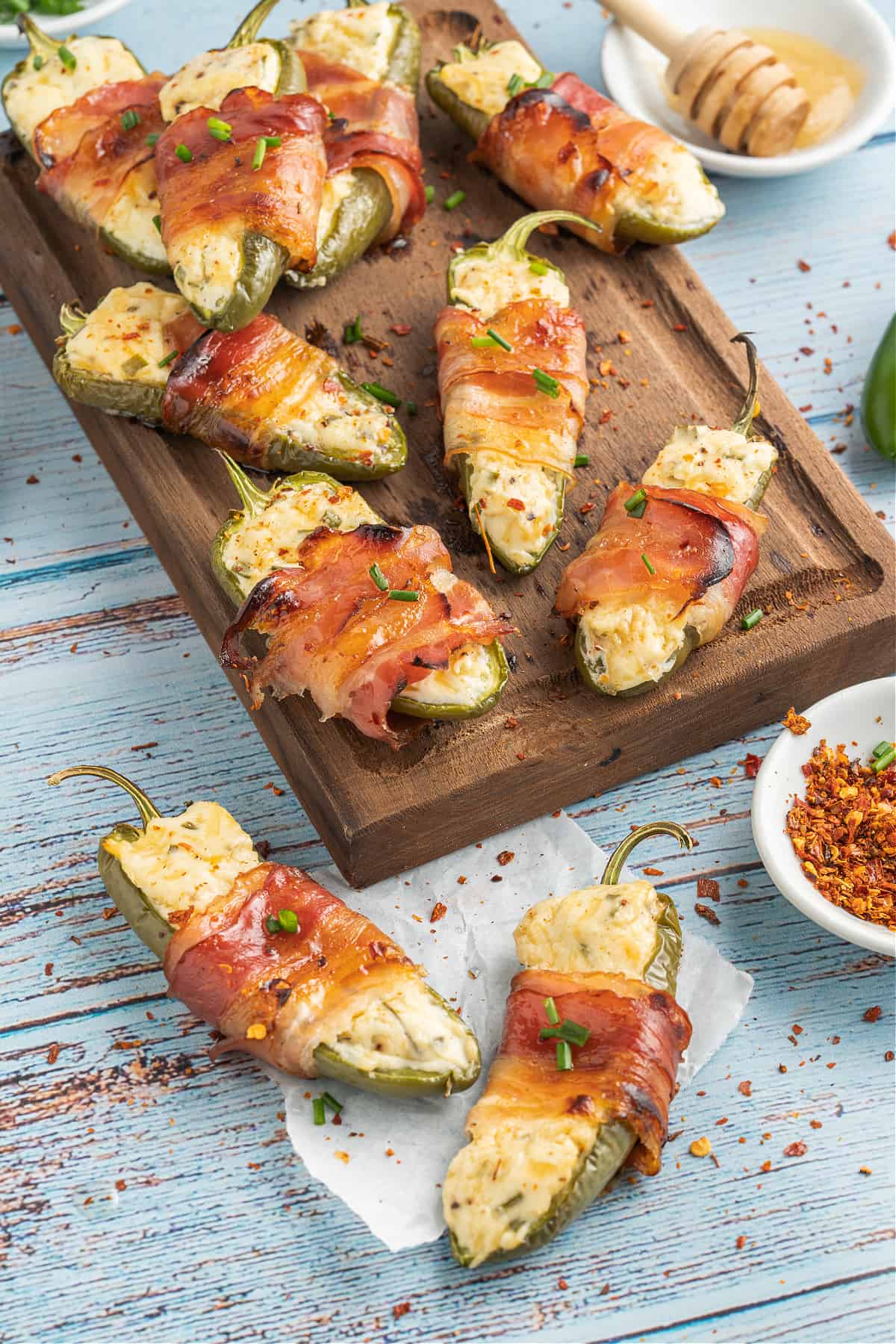 food, with Bacon Wrapped Jalapeno Poppers