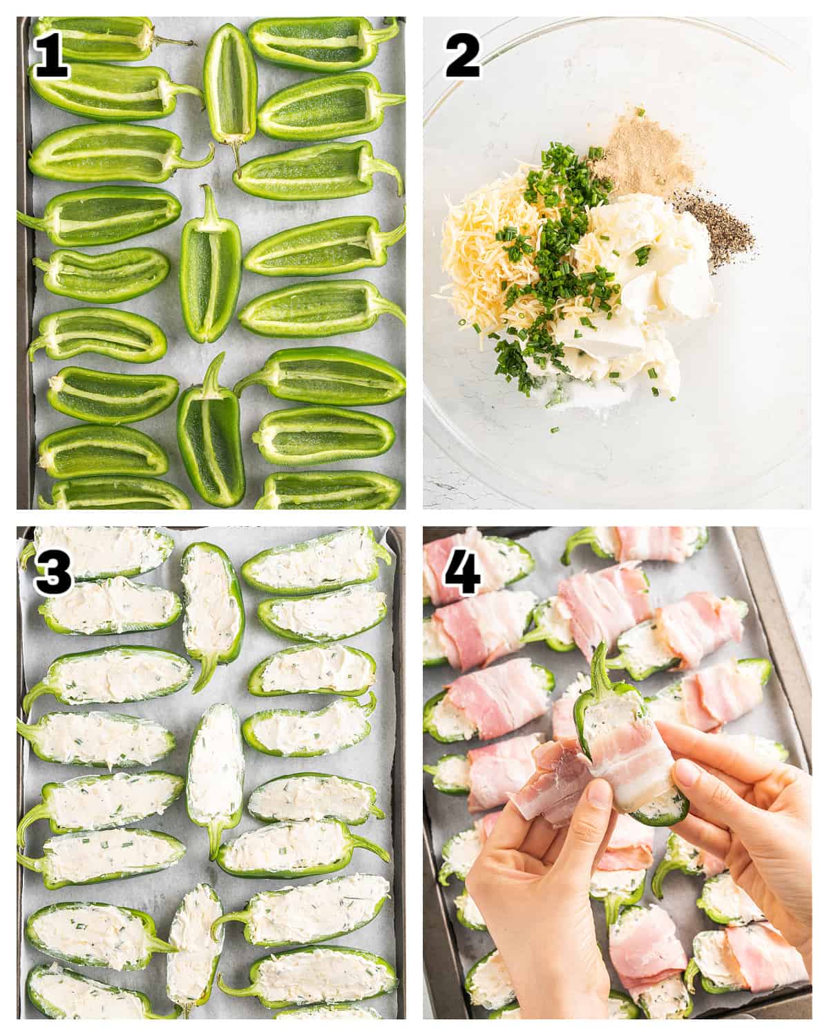 steps to make Bacon Wrapped Jalapeno Poppers