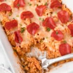 food, with Pizza Pasta Casserole