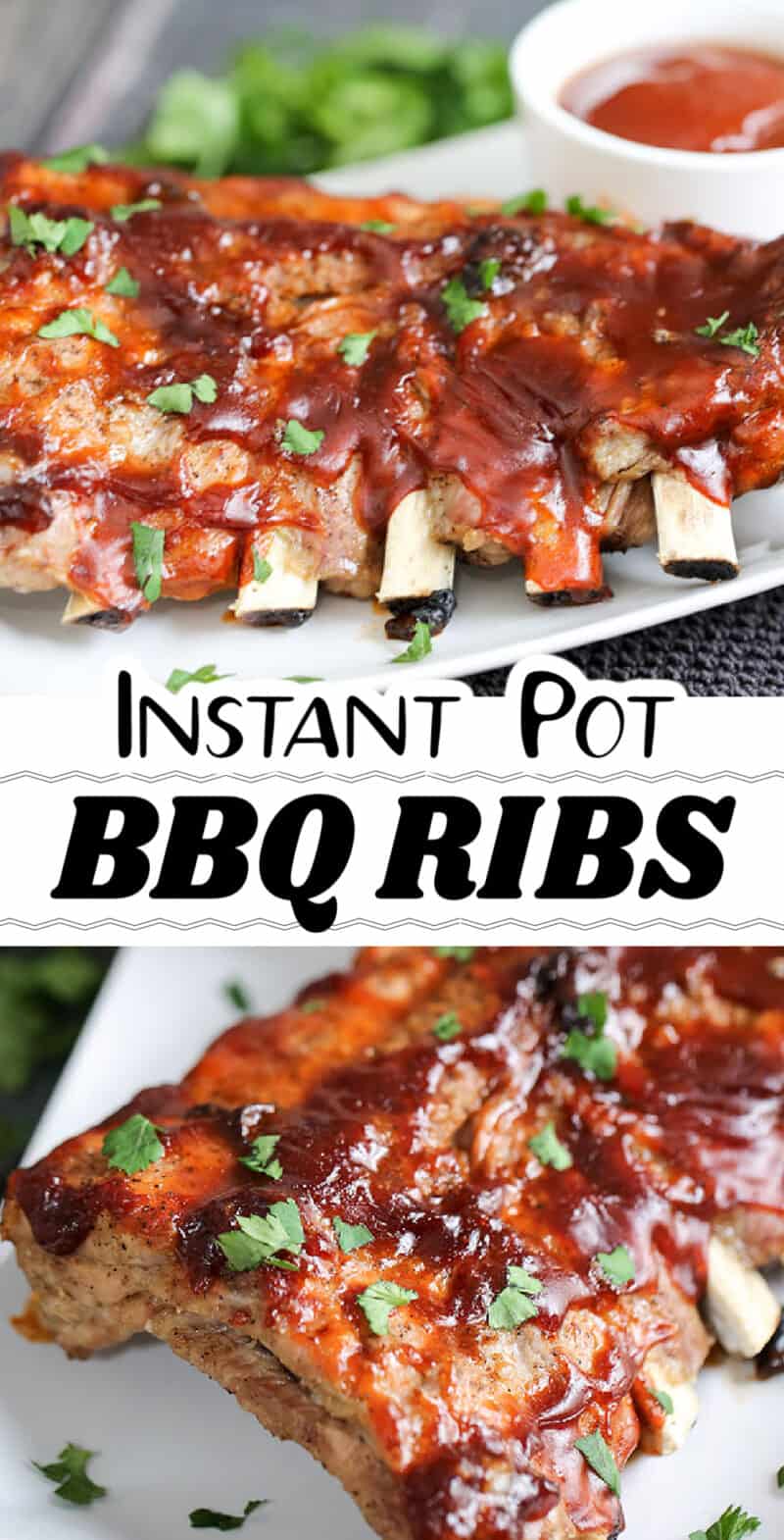 food, with Instant Pot BBQ Ribs