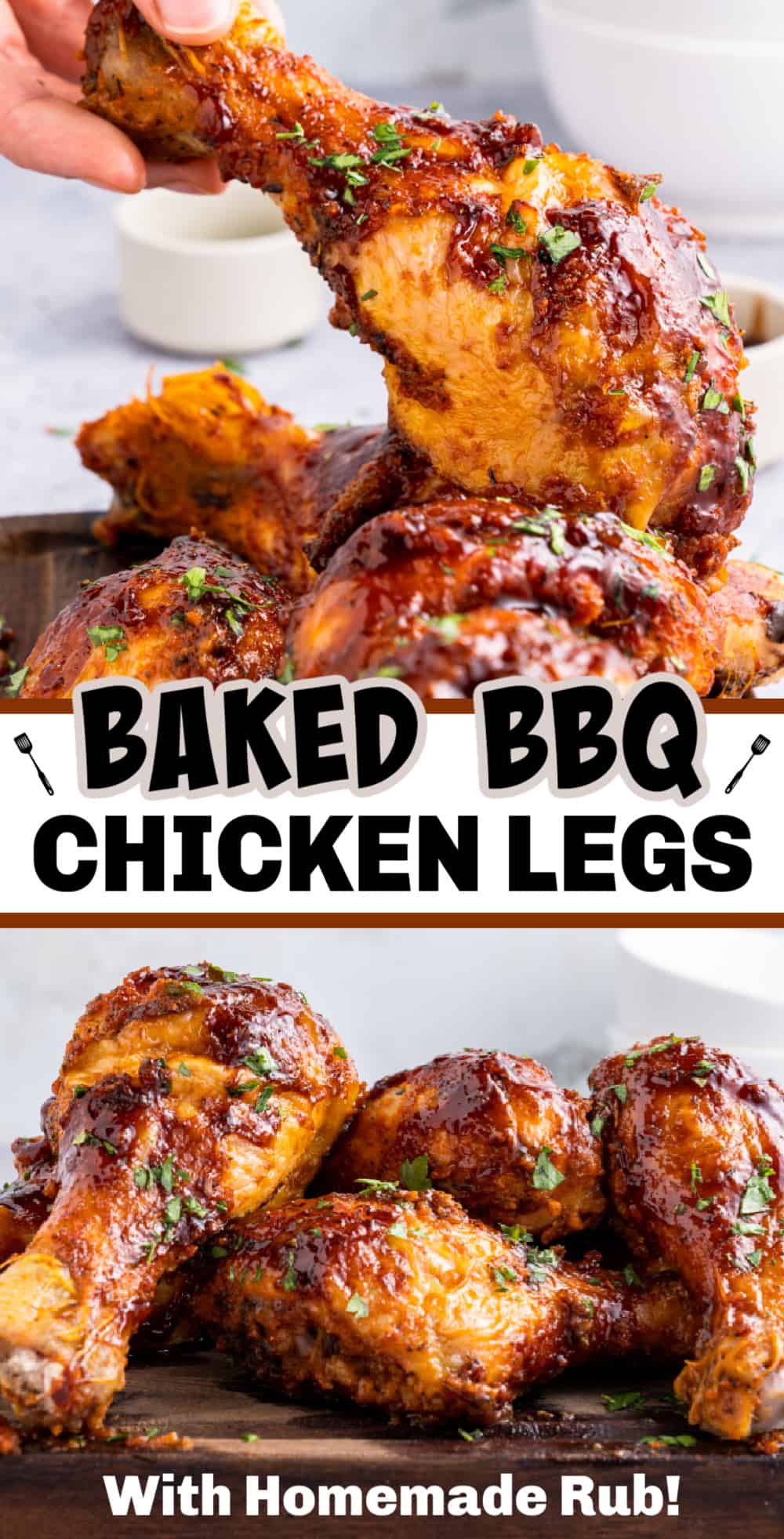 Easy Baked BBQ Chicken Legs Recipe - My Organized Chaos