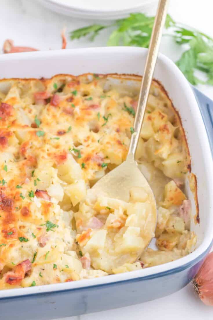 Cheesy Ham and Potato Casserole - My Organized Chaos