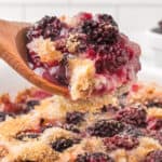 food, with Blackberry Cobbler